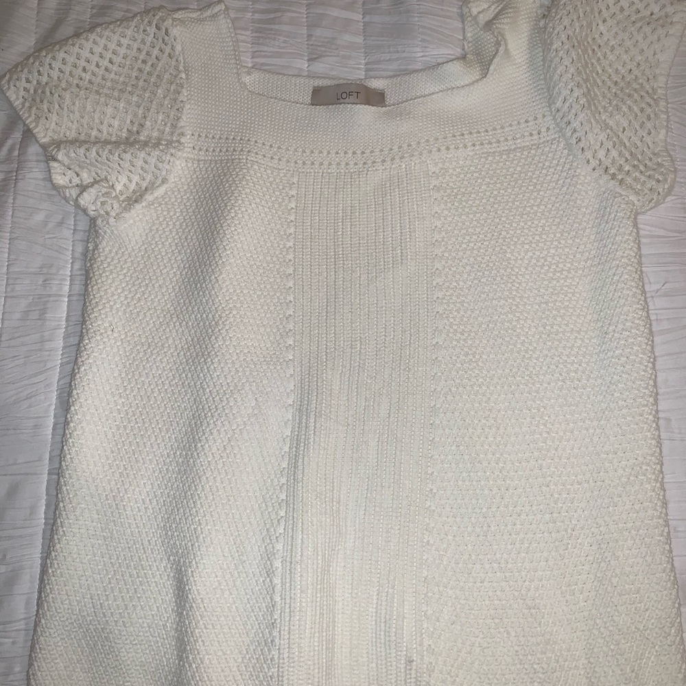 Summer time crochet sweater short sleeve top